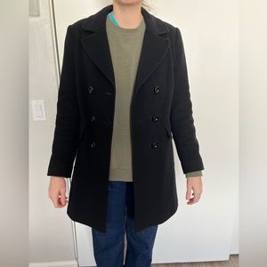 Marks & Spencer Wool Peacoat Black
